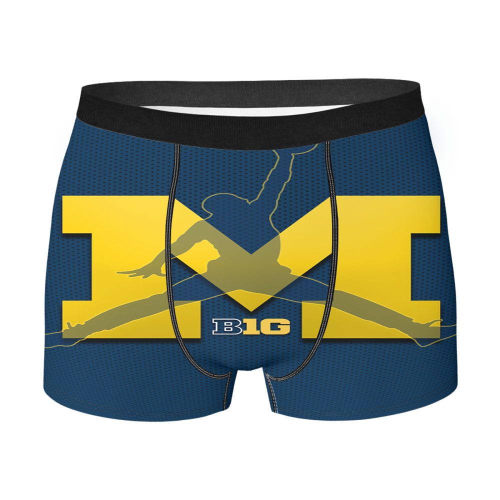 Michigan Wolverines Basketball Men'S Boxer Briefs