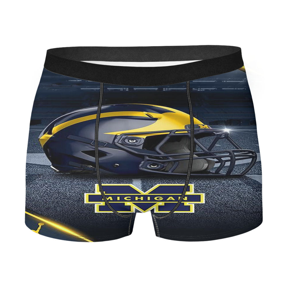 Michigan Wolverines Football 3 Men'S Boxer Briefs