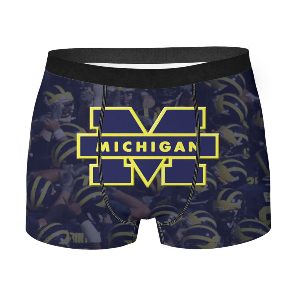 Michigan Wolverines Football Logo Men'S Boxer Briefs