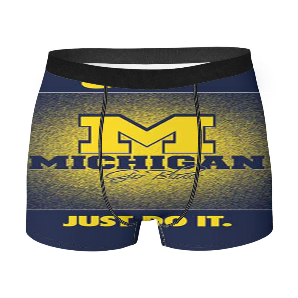 Michigan Wolverines Go Blue 2 Men'S Boxer Briefs