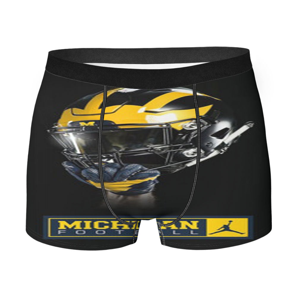 Michigan Wolverines Helmet 2 Men'S Boxer Briefs
