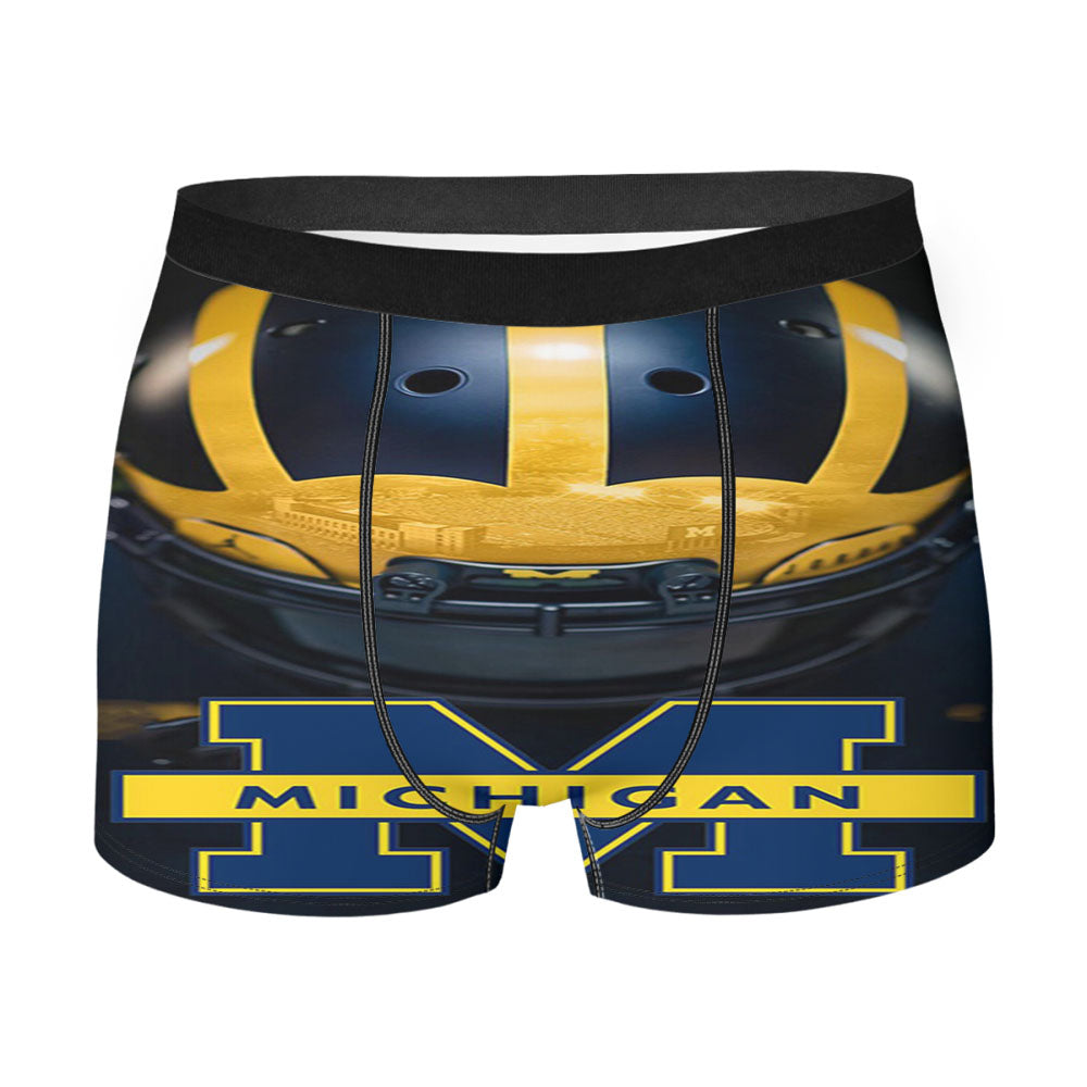Michigan Wolverines Helmet Men'S Boxer Briefs