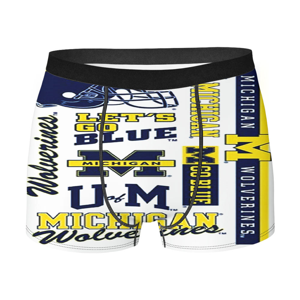 Michigan Wolverines Team Men'S Boxer Briefs