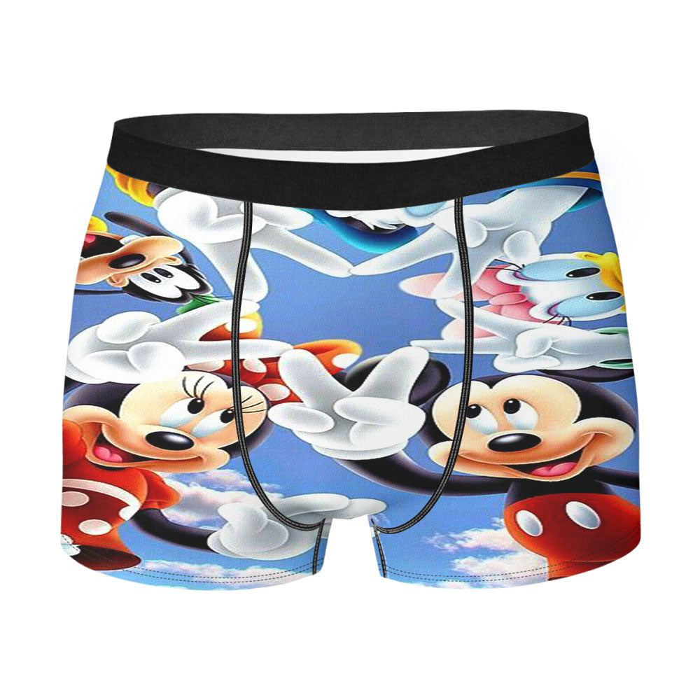Mickey Mouse And Friends Peace Star Men'S Boxer Briefs