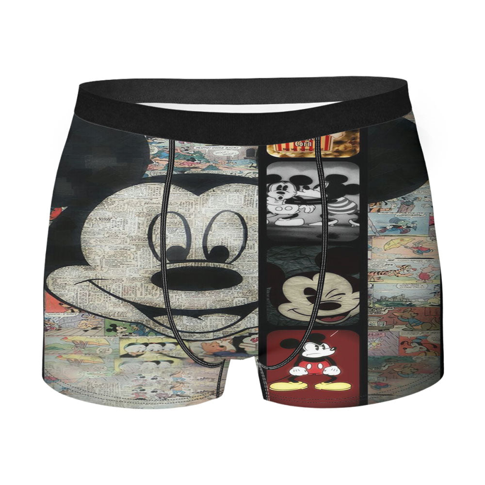 Mickey Mouse Paper Men'S Boxer Briefs