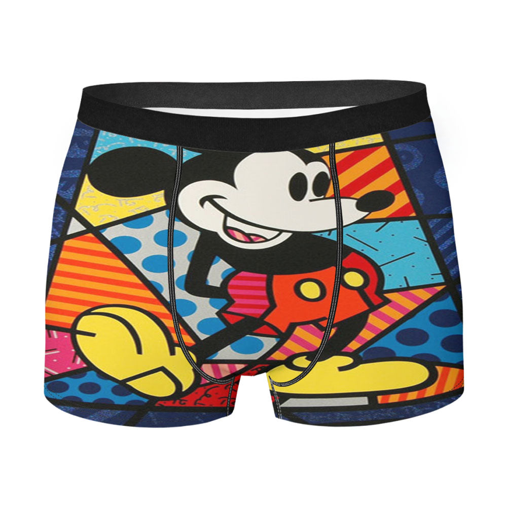 Mickey Mouse Romero Britto Men'S Boxer Briefs