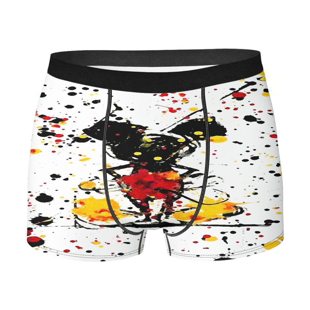 Mickey Mouse Splash Paint Men'S Boxer Briefs