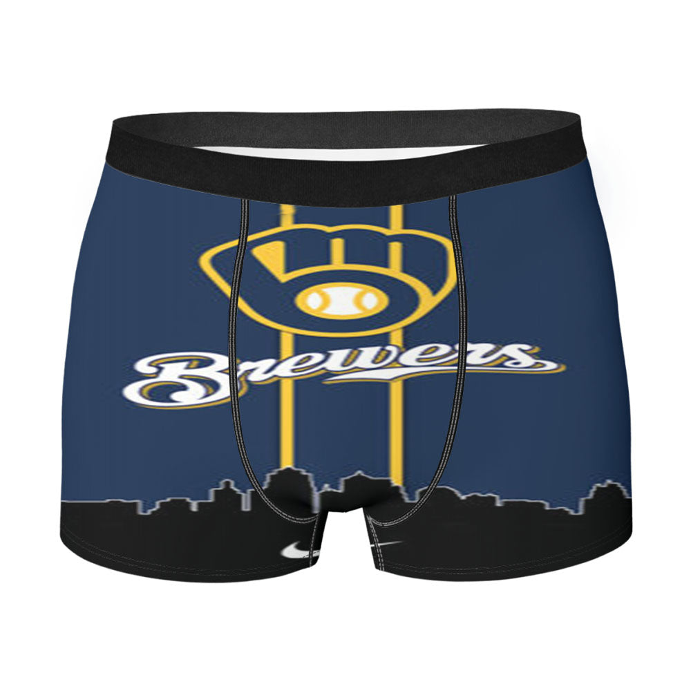 Milwaukee Brewers Mlb Team Men'S Boxer Briefs