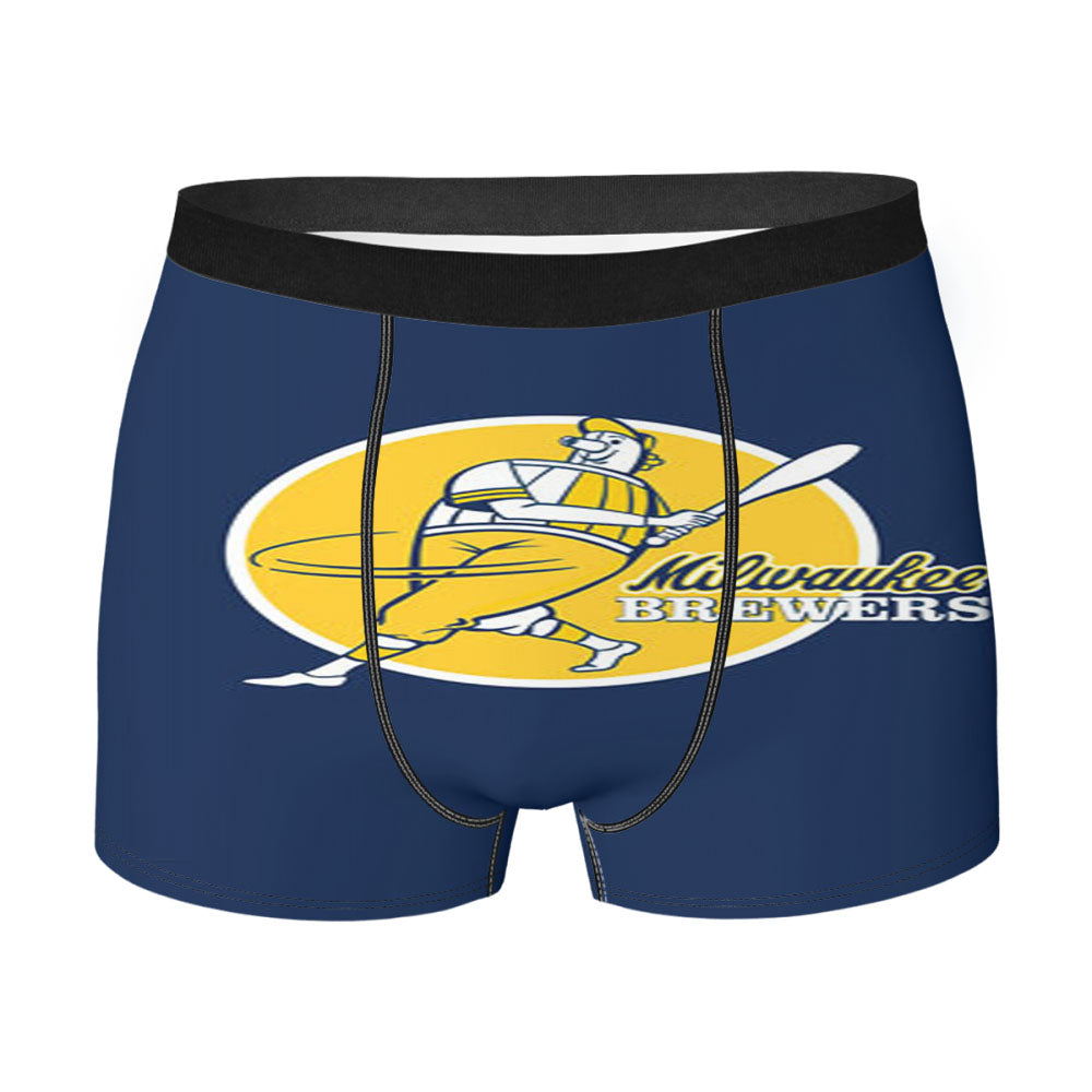 Milwaukee Brewers Player Cartoon Men'S Boxer Briefs