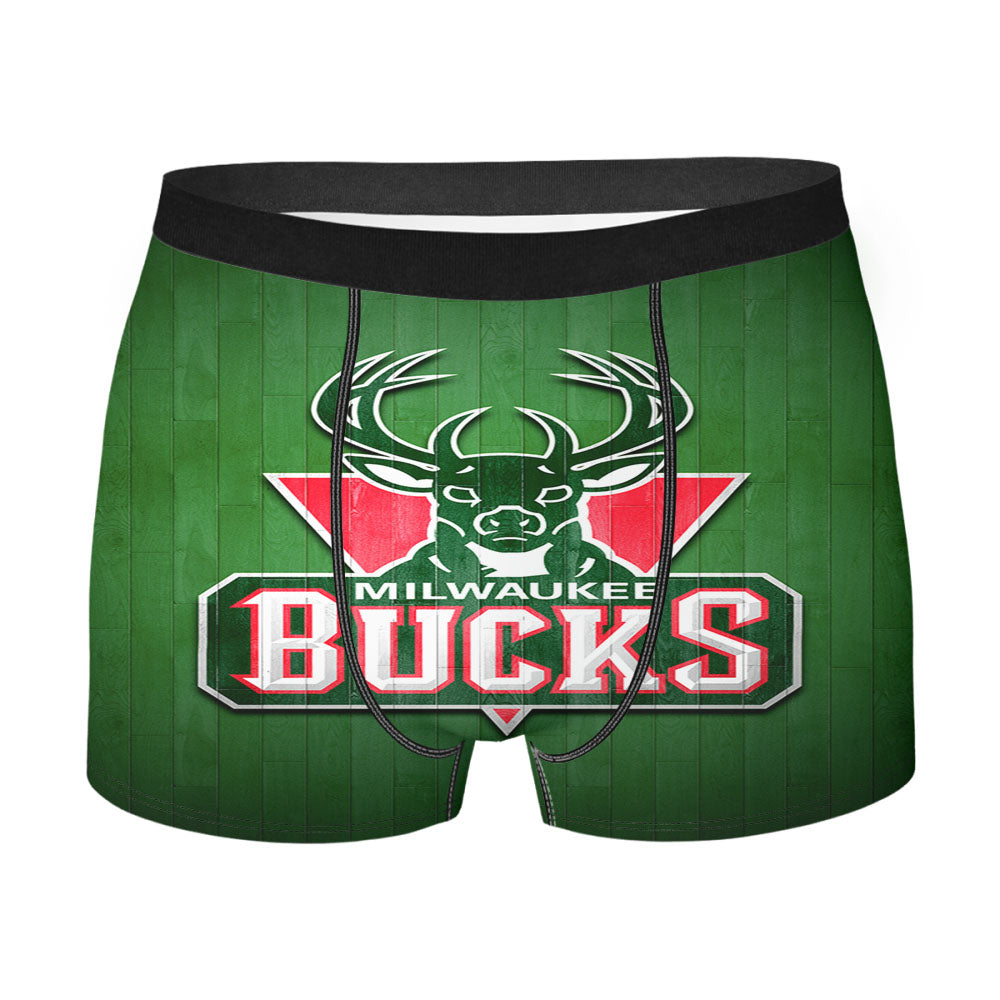 Milwaukee Bucks Hardwood Men'S Boxer Briefs