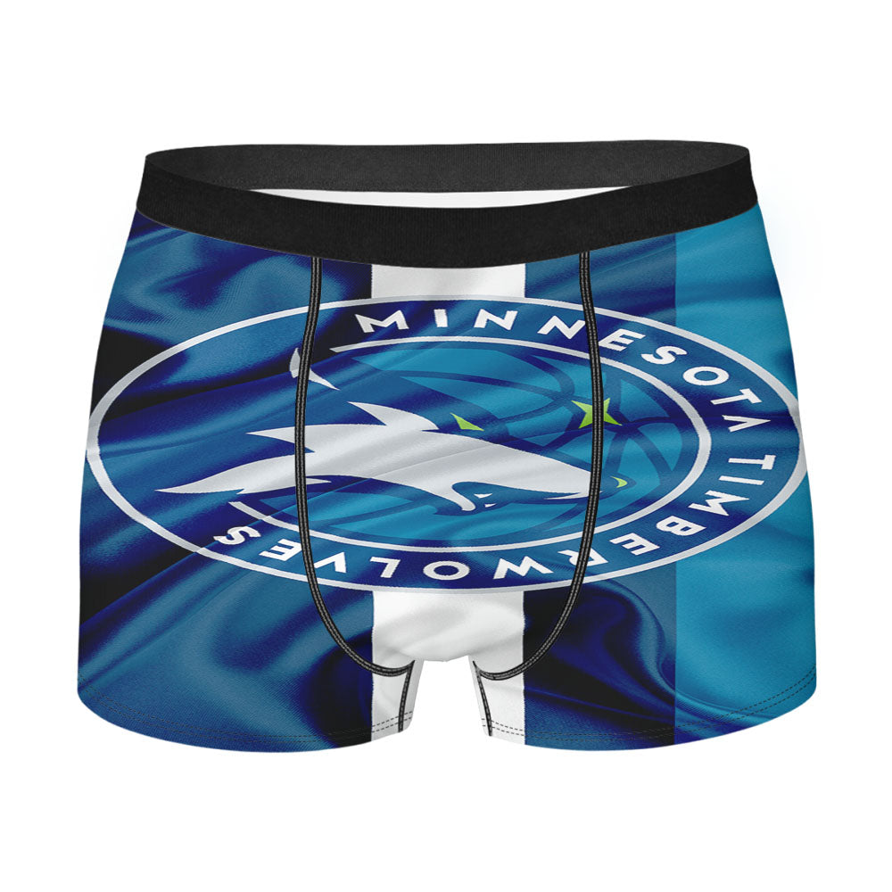 Minnesota Timberwolves Art Men'S Boxer Briefs