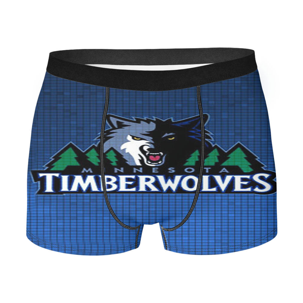 Minnesota Timberwolves Basketball Men'S Boxer Briefs