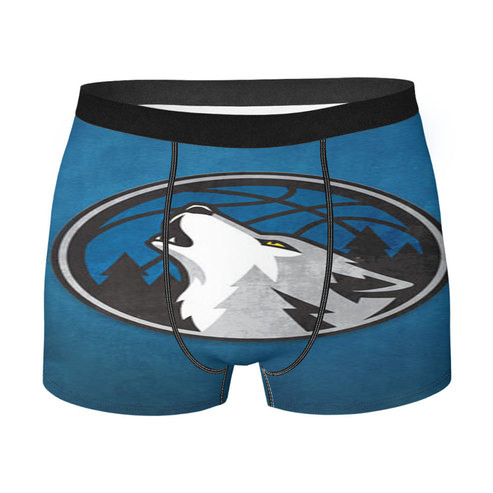 Minnesota Timberwolves Blue Men'S Boxer Briefs