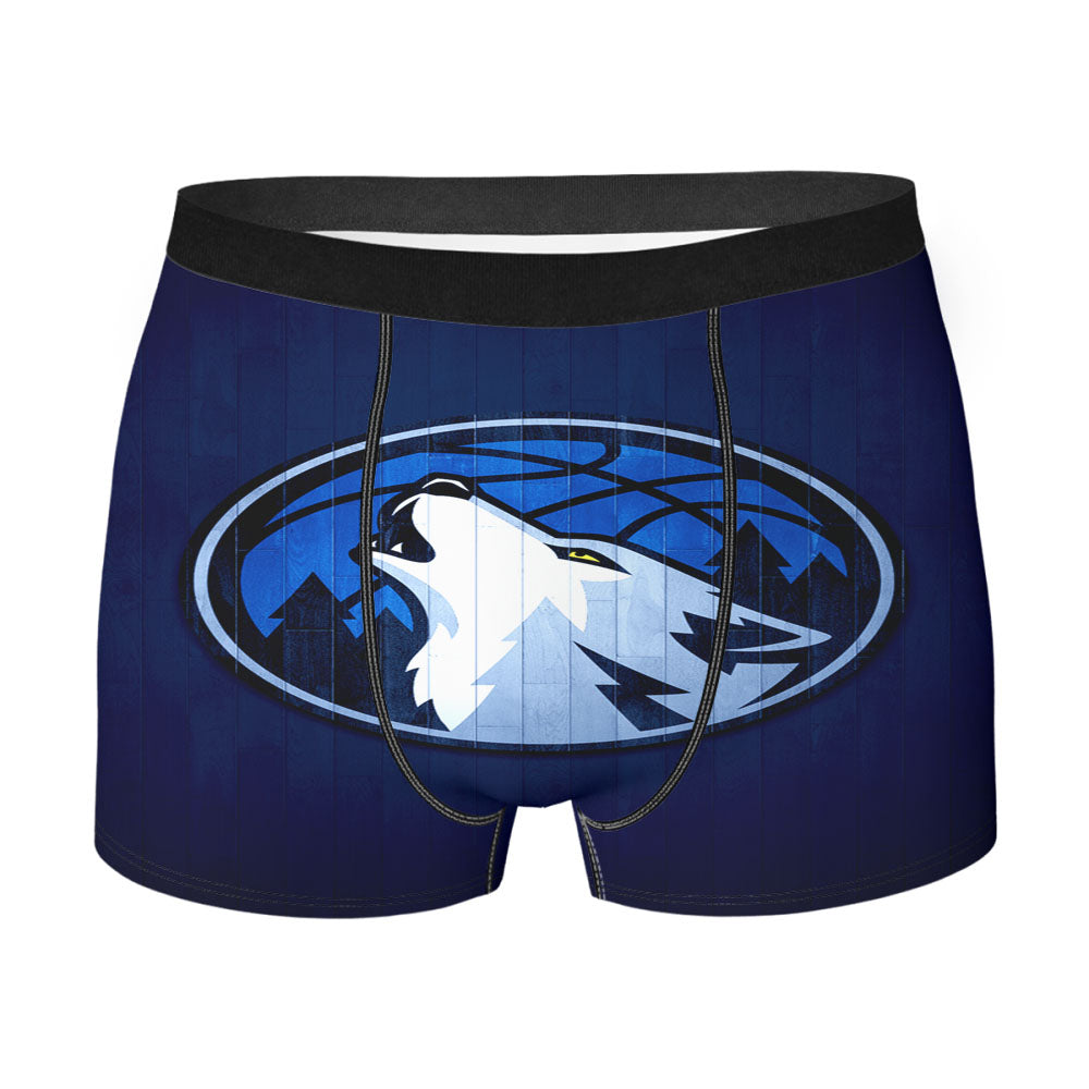 Minnesota Timberwolves Hardwood Men'S Boxer Briefs