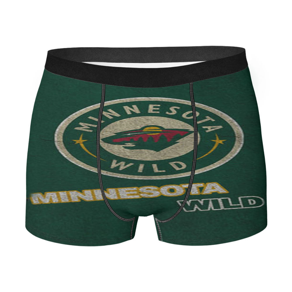 Minnesota Wild Green Men'S Boxer Briefs