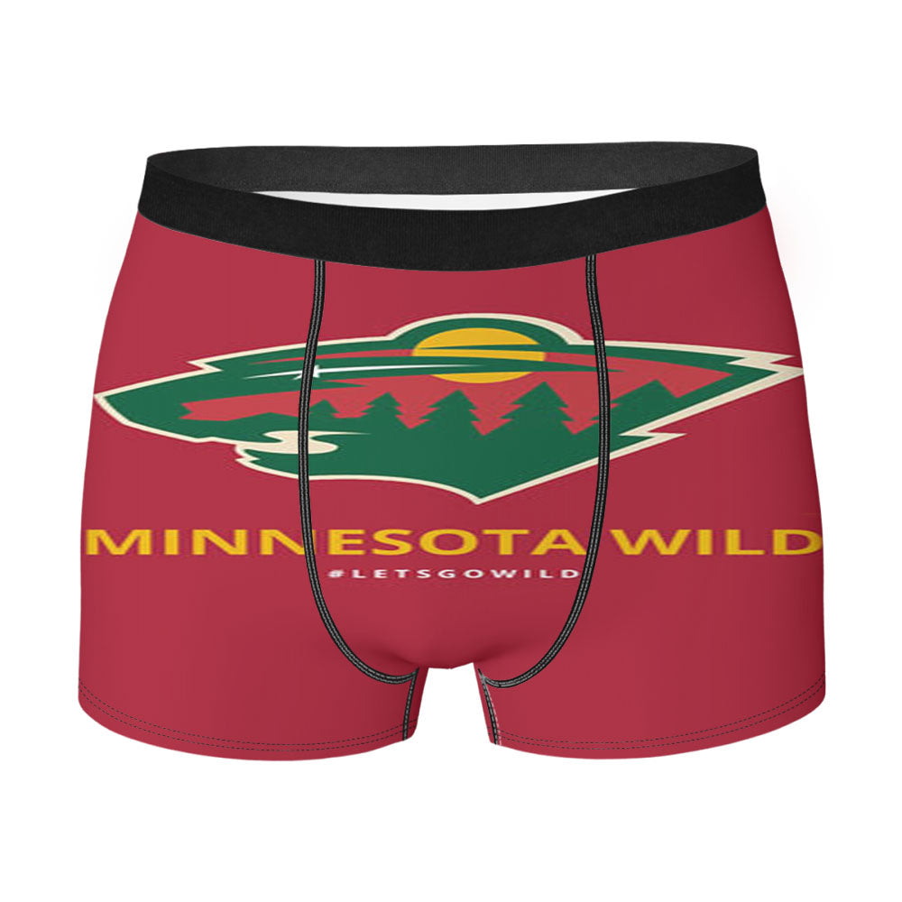 Minnesota Wild Nhl Men'S Boxer Briefs