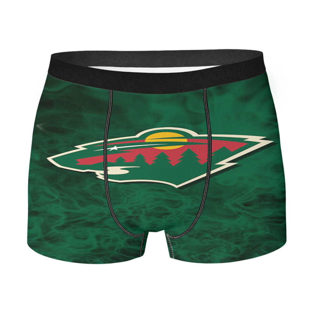 Minnesota Wild Smoke Men'S Boxer Briefs