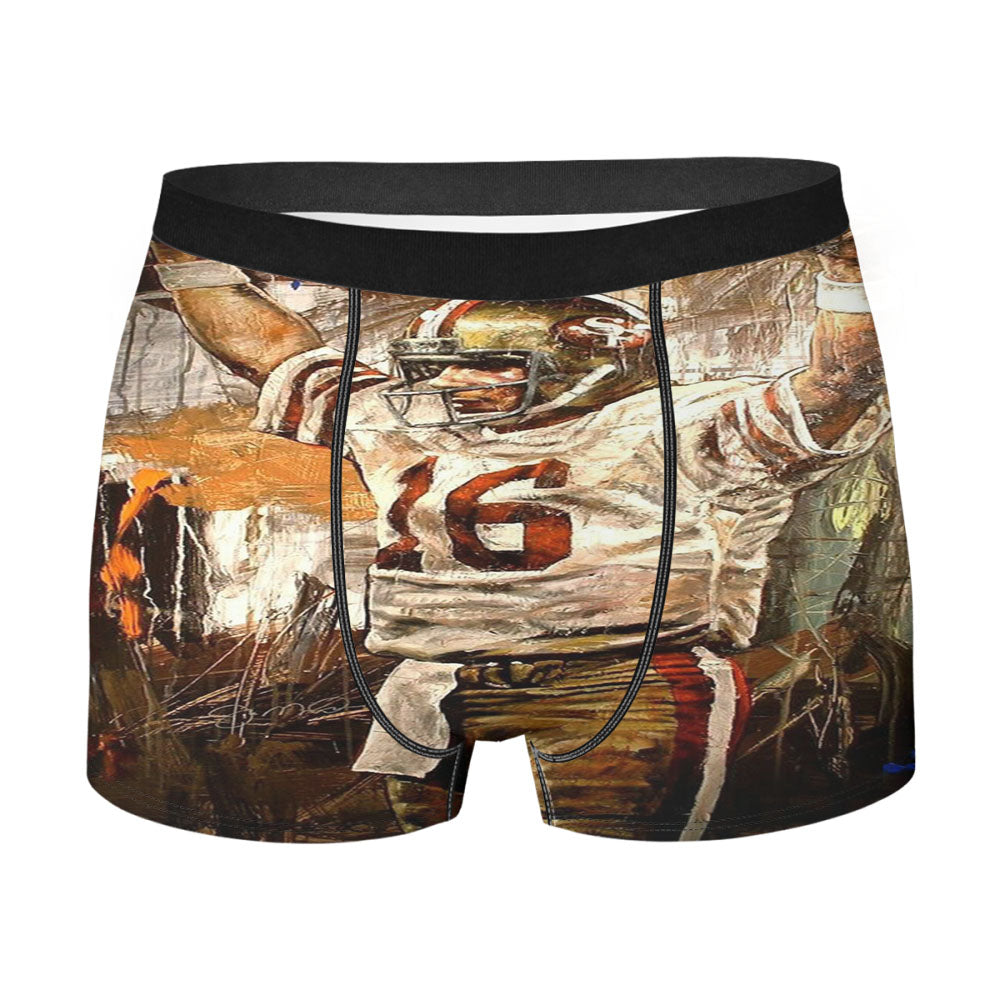 Montana 16 Nfl Football Men'S Boxer Briefs