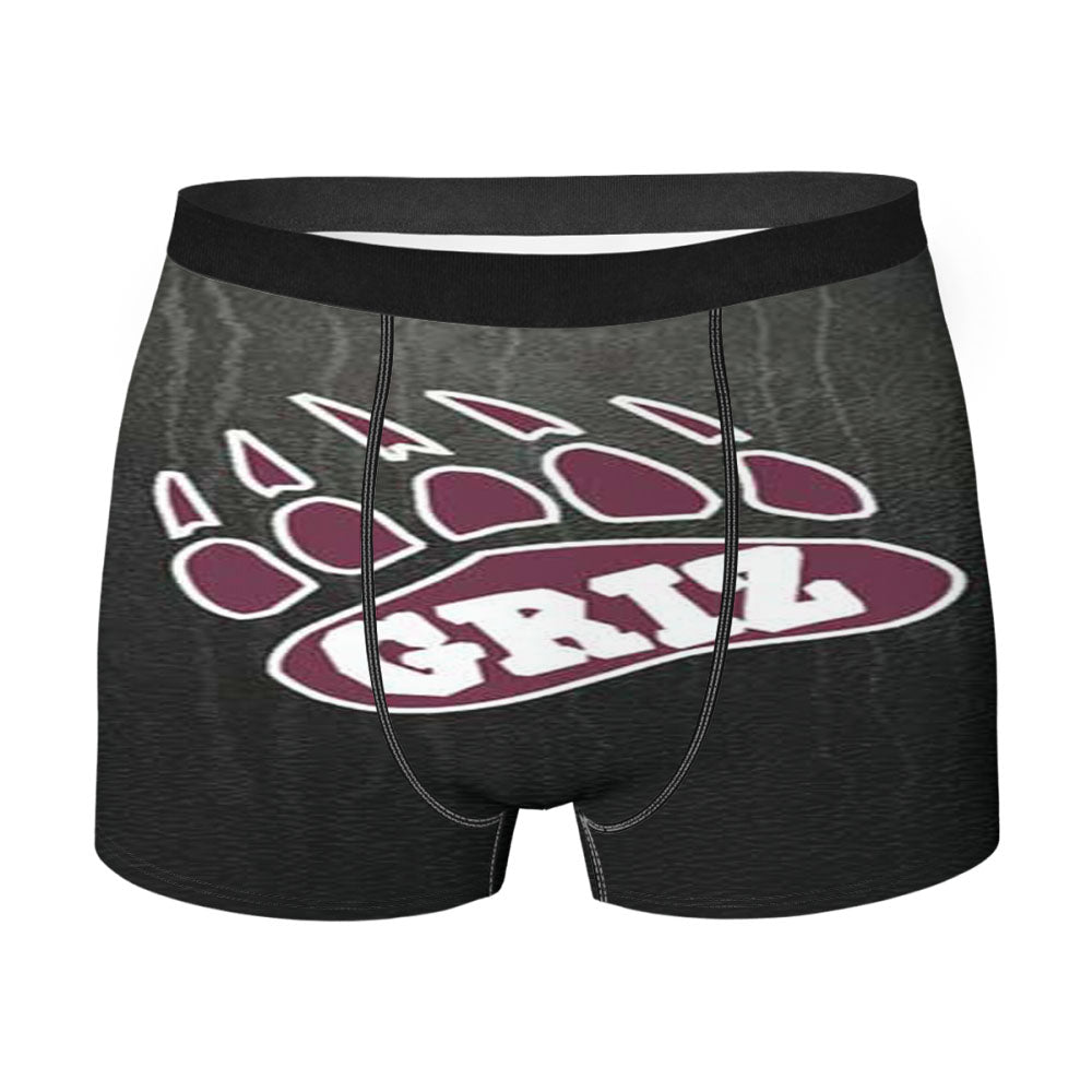 Montana Griz Logo On Texture Men'S Boxer Briefs