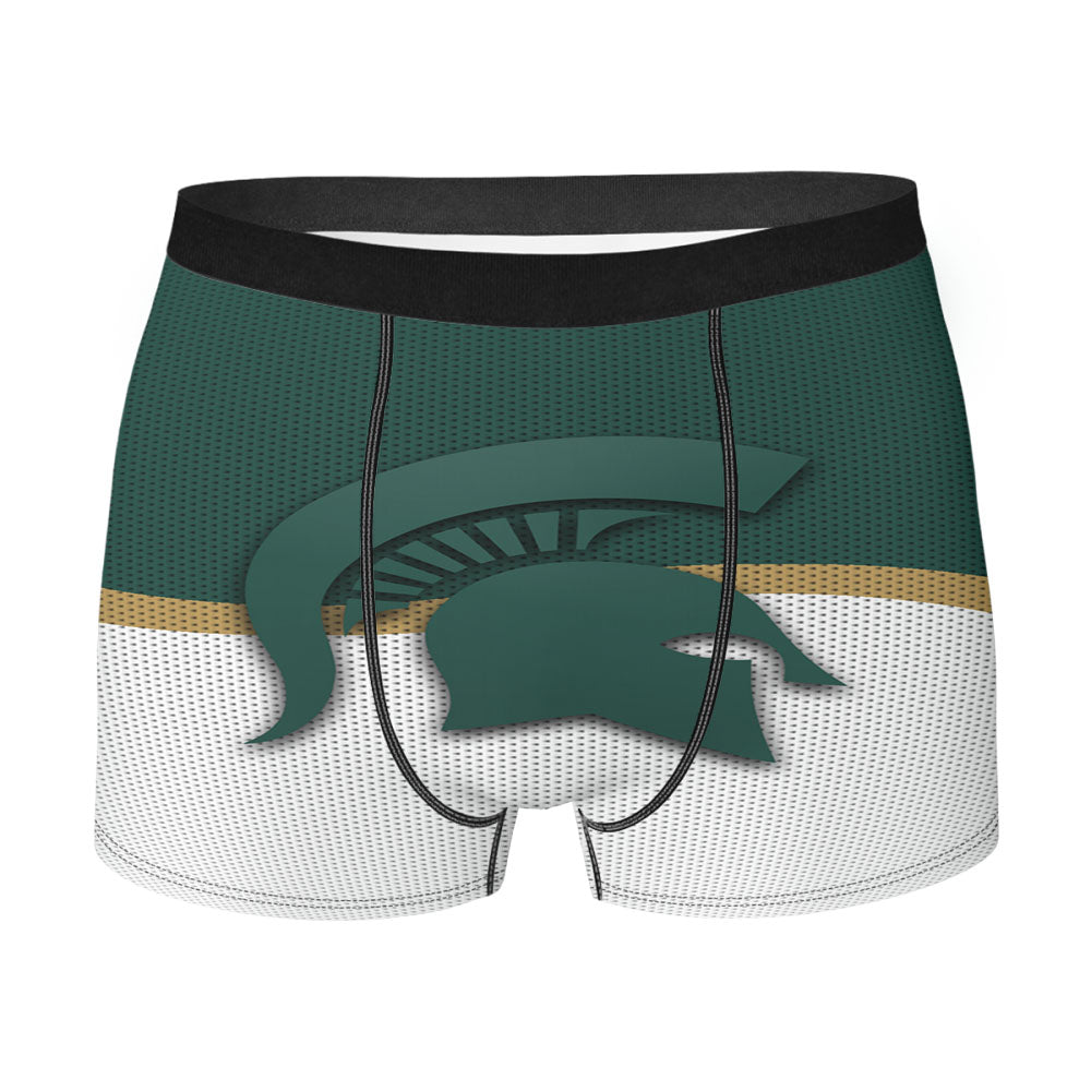 Msu Michigan State Spartans Logo Men'S Boxer Briefs