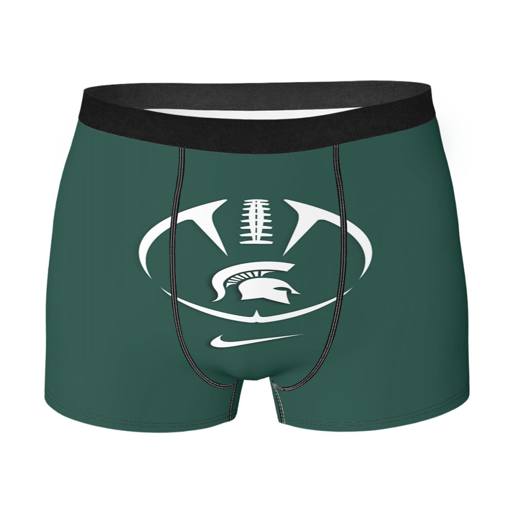 Msu Michigan State Spartans Nfl Logo Men'S Boxer Briefs