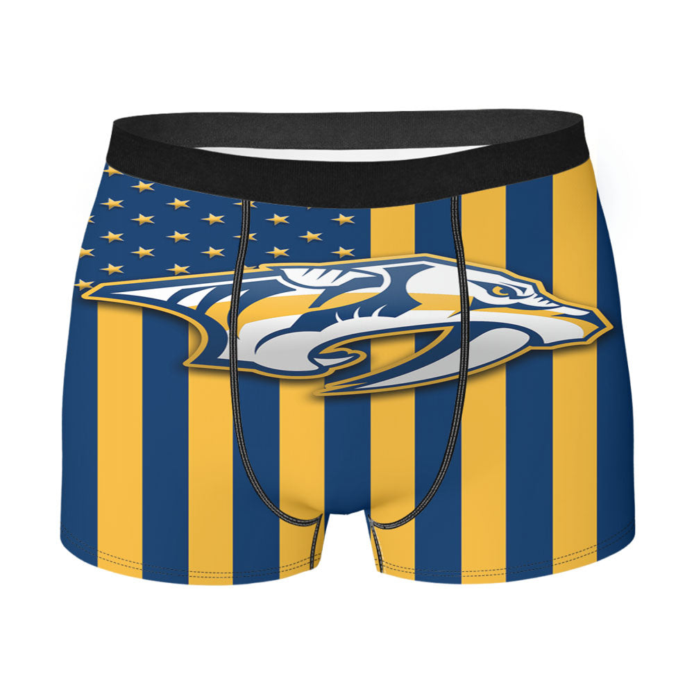 Nashville Predators Usa Men'S Boxer Briefs