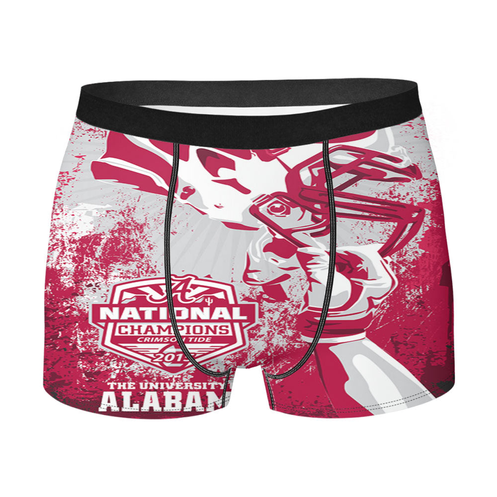National Champions Crimson Tide 2015 The University Of Alabama Men'S Boxer Briefs