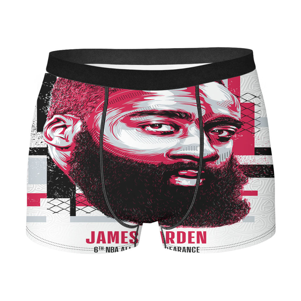 Nba All Star James Harden Men'S Boxer Briefs