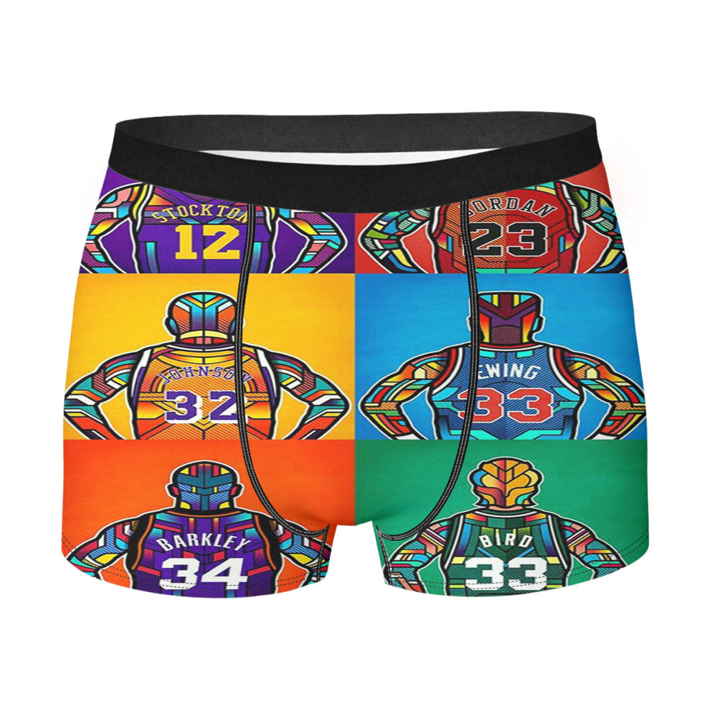 Nba Best Basket Ball Men'S Boxer Briefs