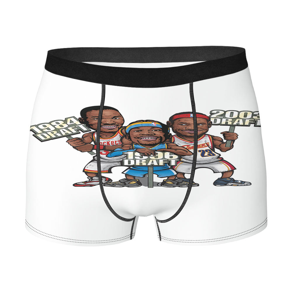 Nba Draft Basketball L Men'S Boxer Briefs