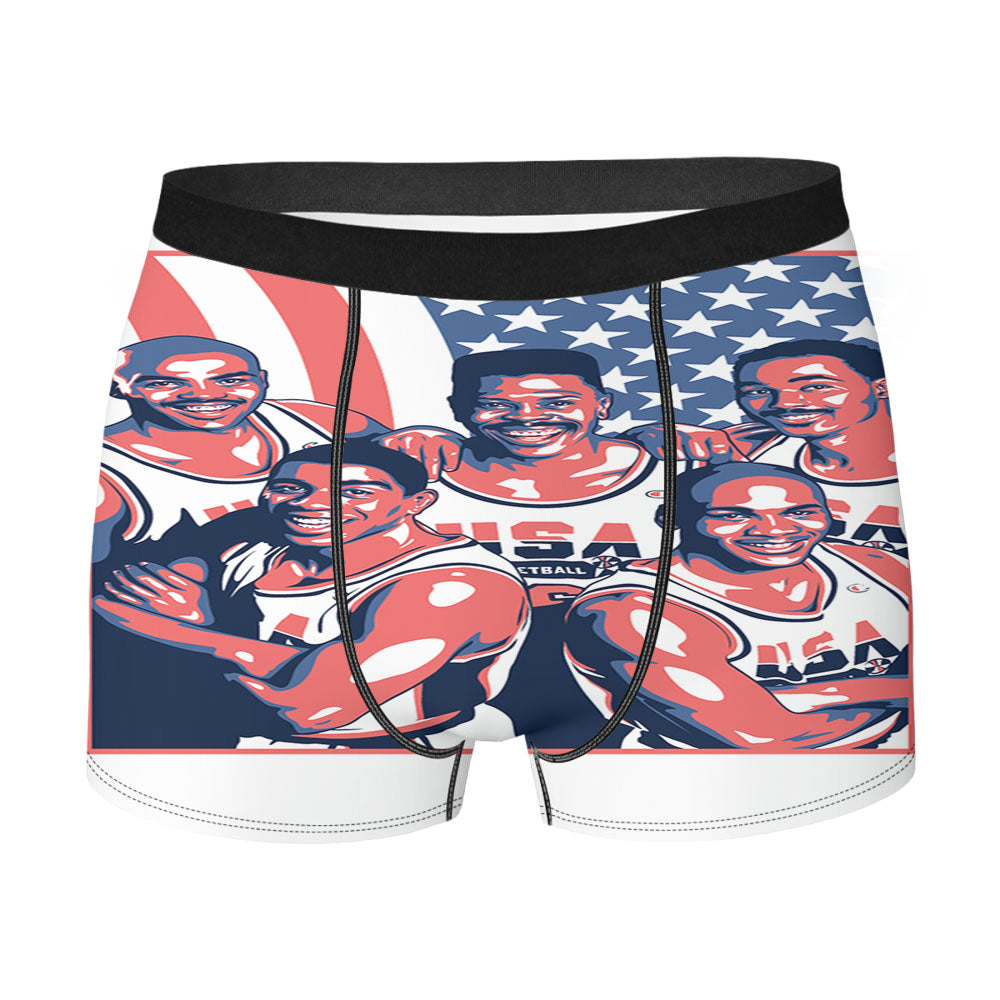 Nba Legend Allstar America Obey Men'S Boxer Briefs