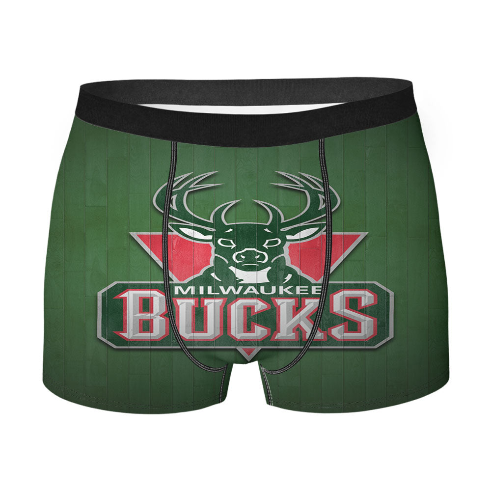 Nba Milwaukee Bucks Wallpapers Men'S Boxer Briefs