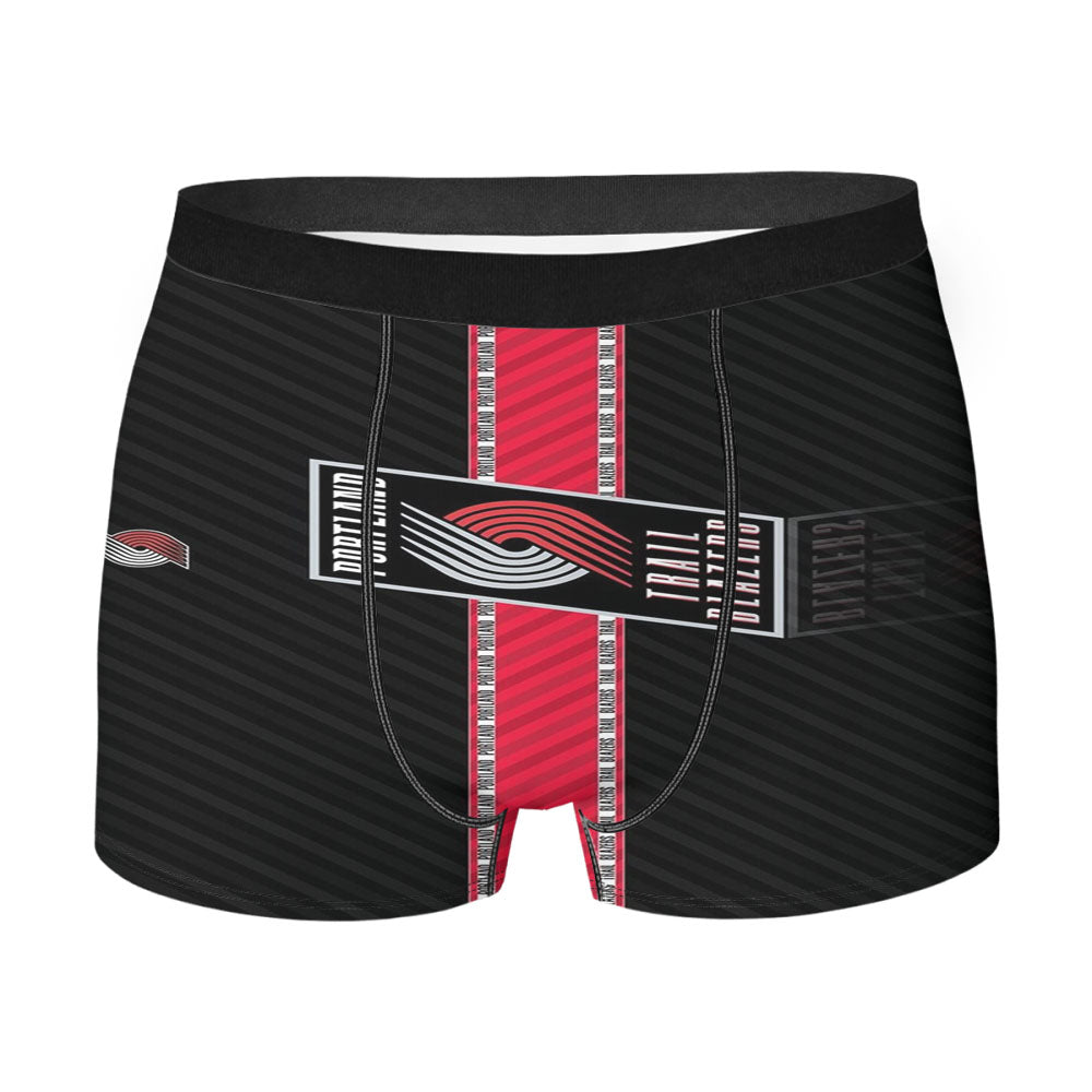 Nba Portland Trail Blazers Logo Men'S Boxer Briefs