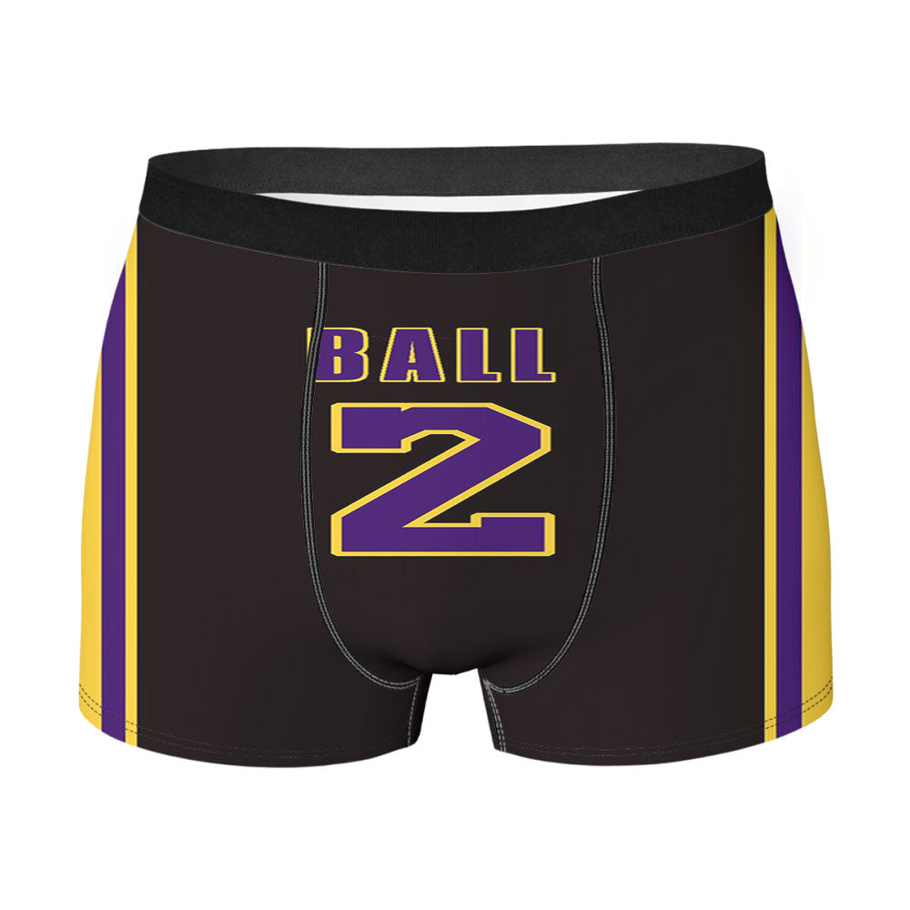 Nba Sport Lakers Ball Men'S Boxer Briefs