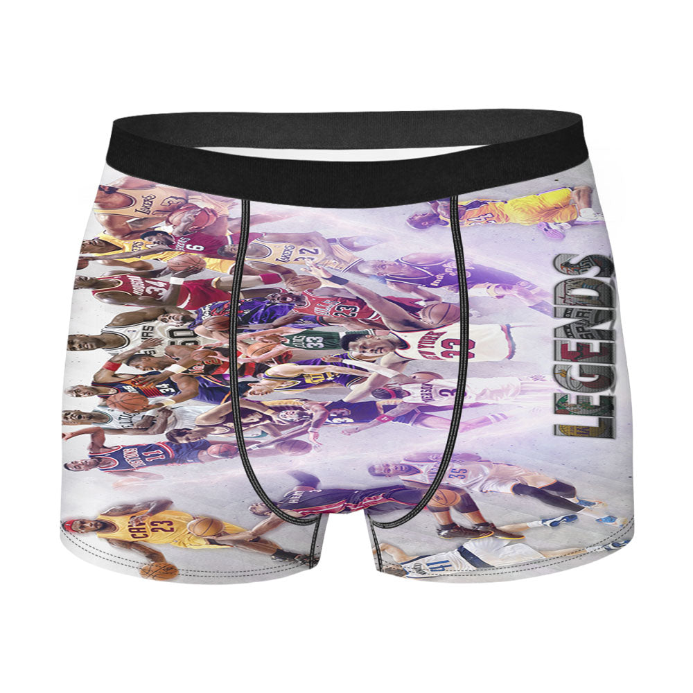 Nba Sport Legend Of All The Time Player Men'S Boxer Briefs