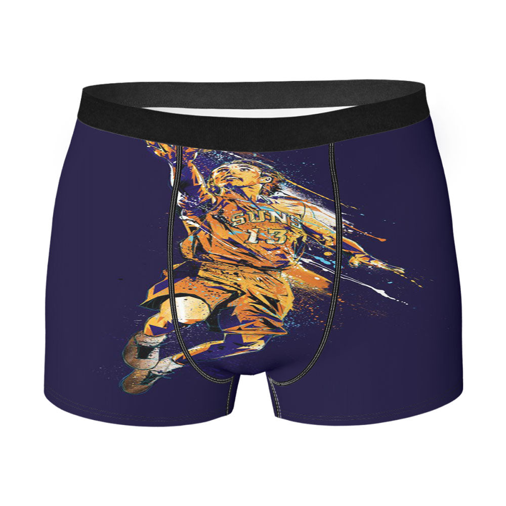 Nba Steve Nash Art Men'S Boxer Briefs