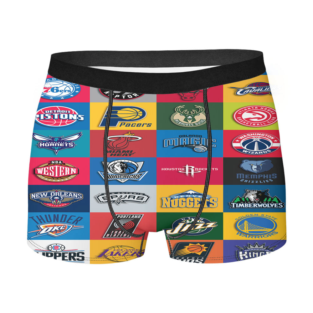 Nba Team Collage Men'S Boxer Briefs