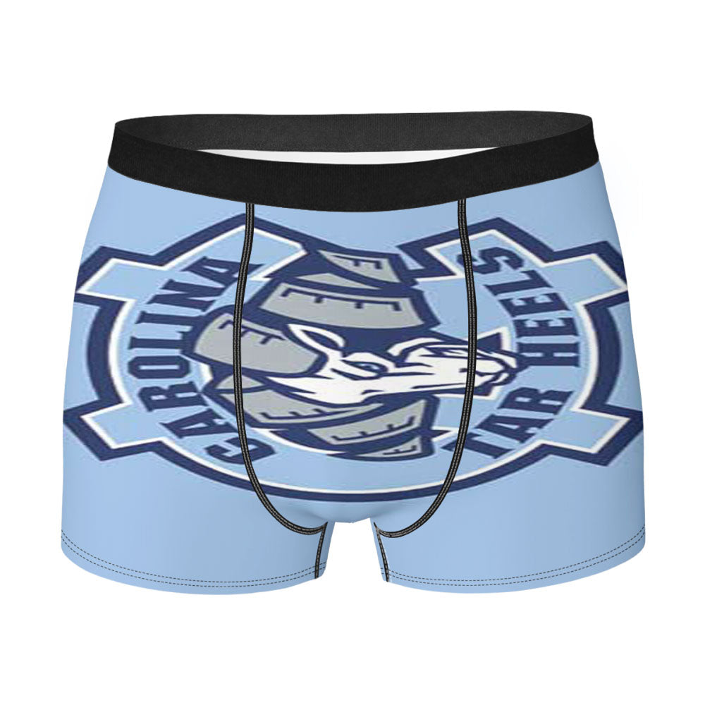 Nc Tarheels Logo On Blue Men'S Boxer Briefs