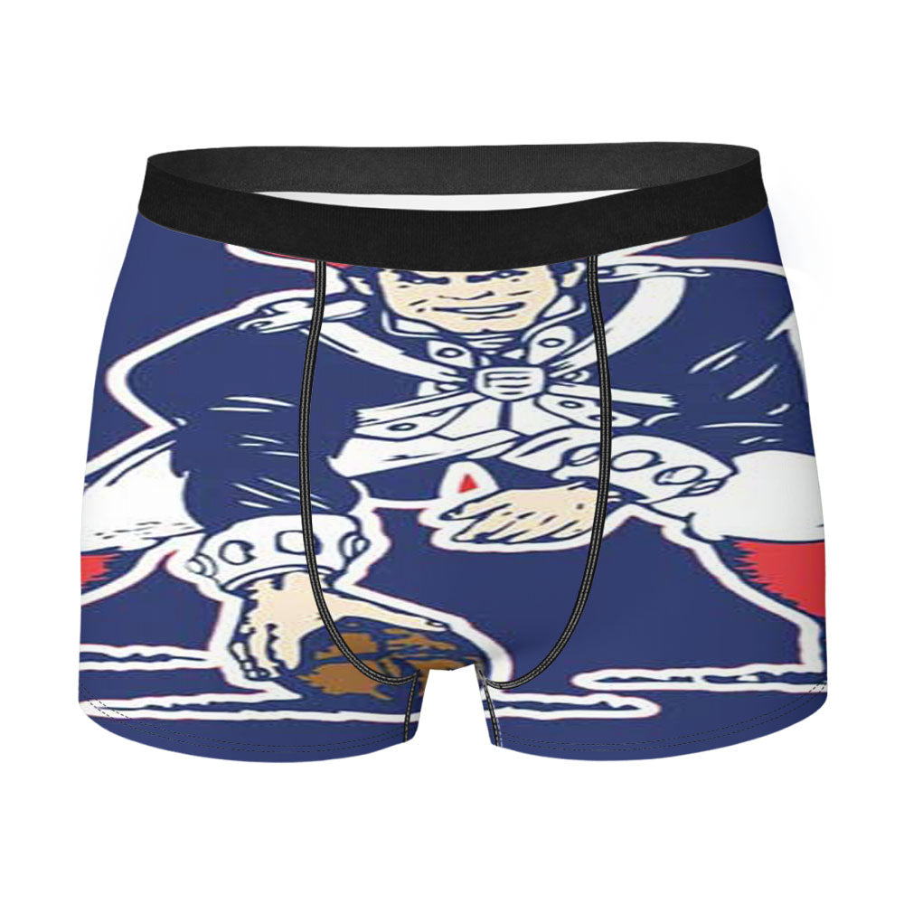 Ne Pats Logo Guy On Blue Men'S Boxer Briefs