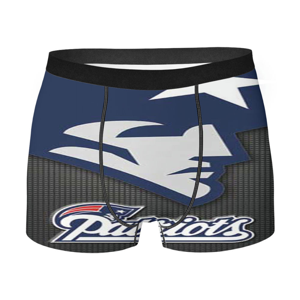 Ne Pats Logo On Grid Men'S Boxer Briefs