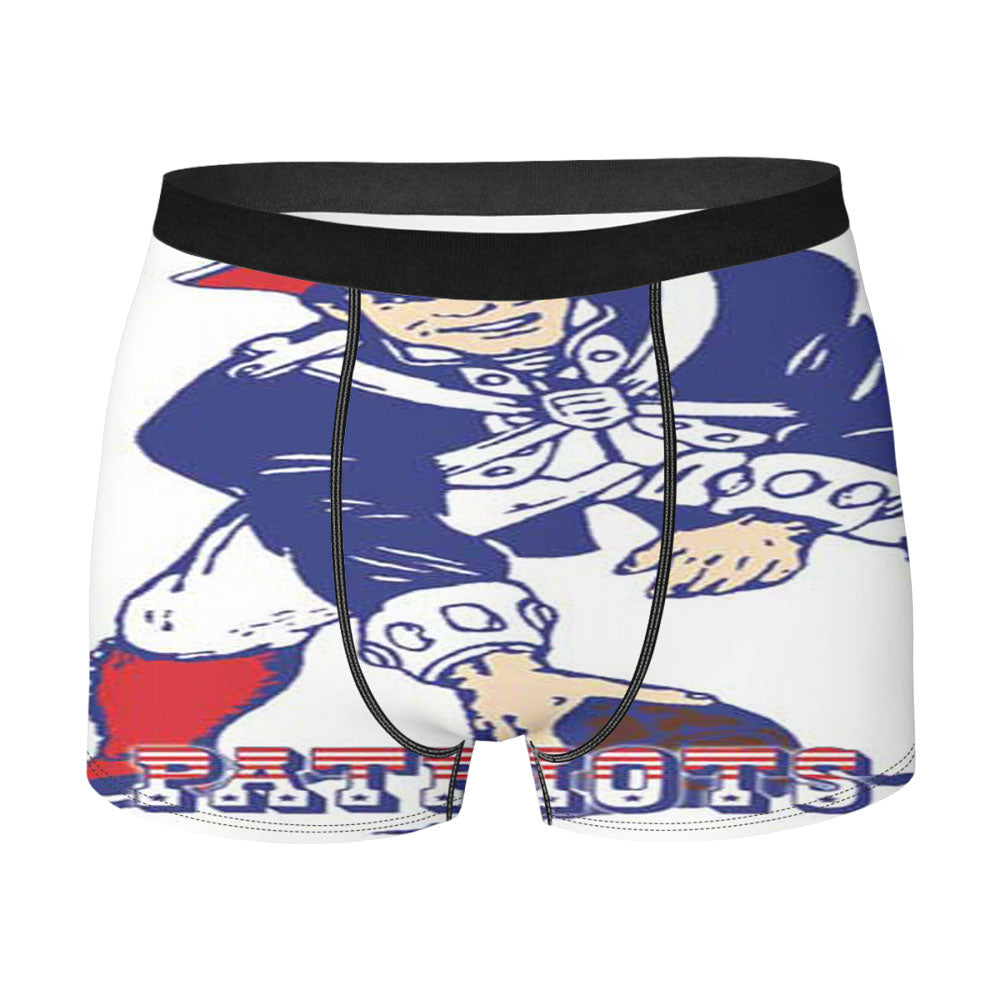 Ne Pats Red Wht Blue Logos Men'S Boxer Briefs