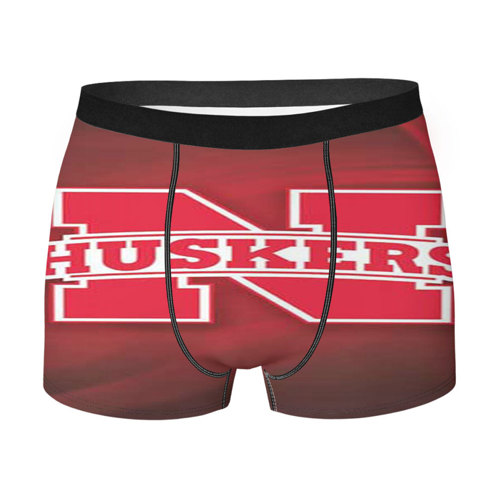 Nebraska Cornhuskers Red Swirls Men'S Boxer Briefs