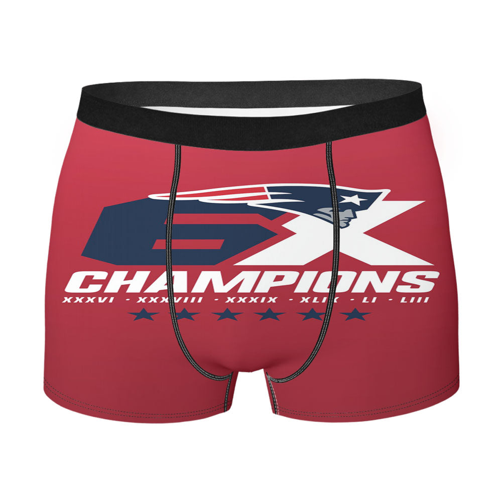 New England Patriots 6X Champions Men'S Boxer Briefs