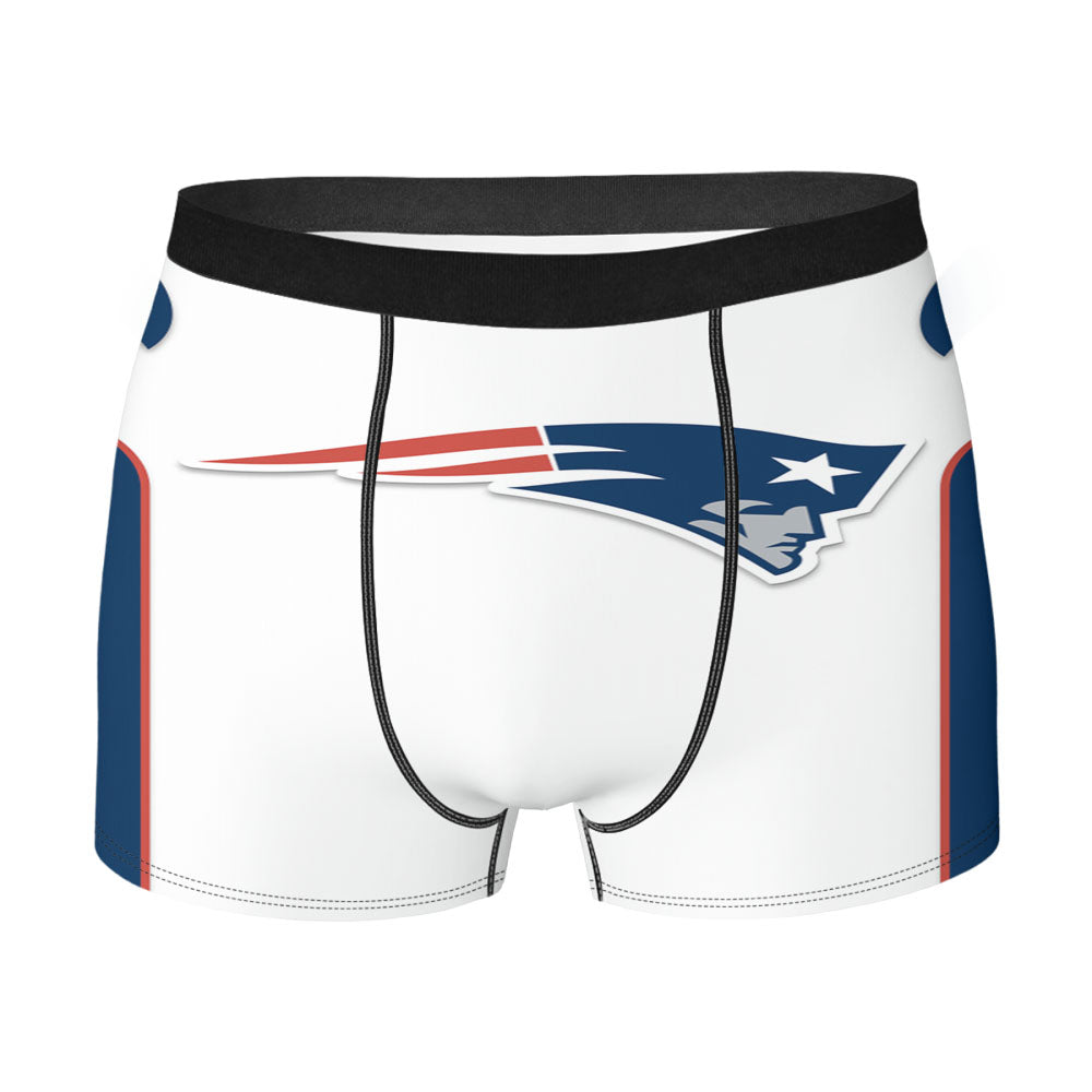 New England Patriots Jersey White Men'S Boxer Briefs