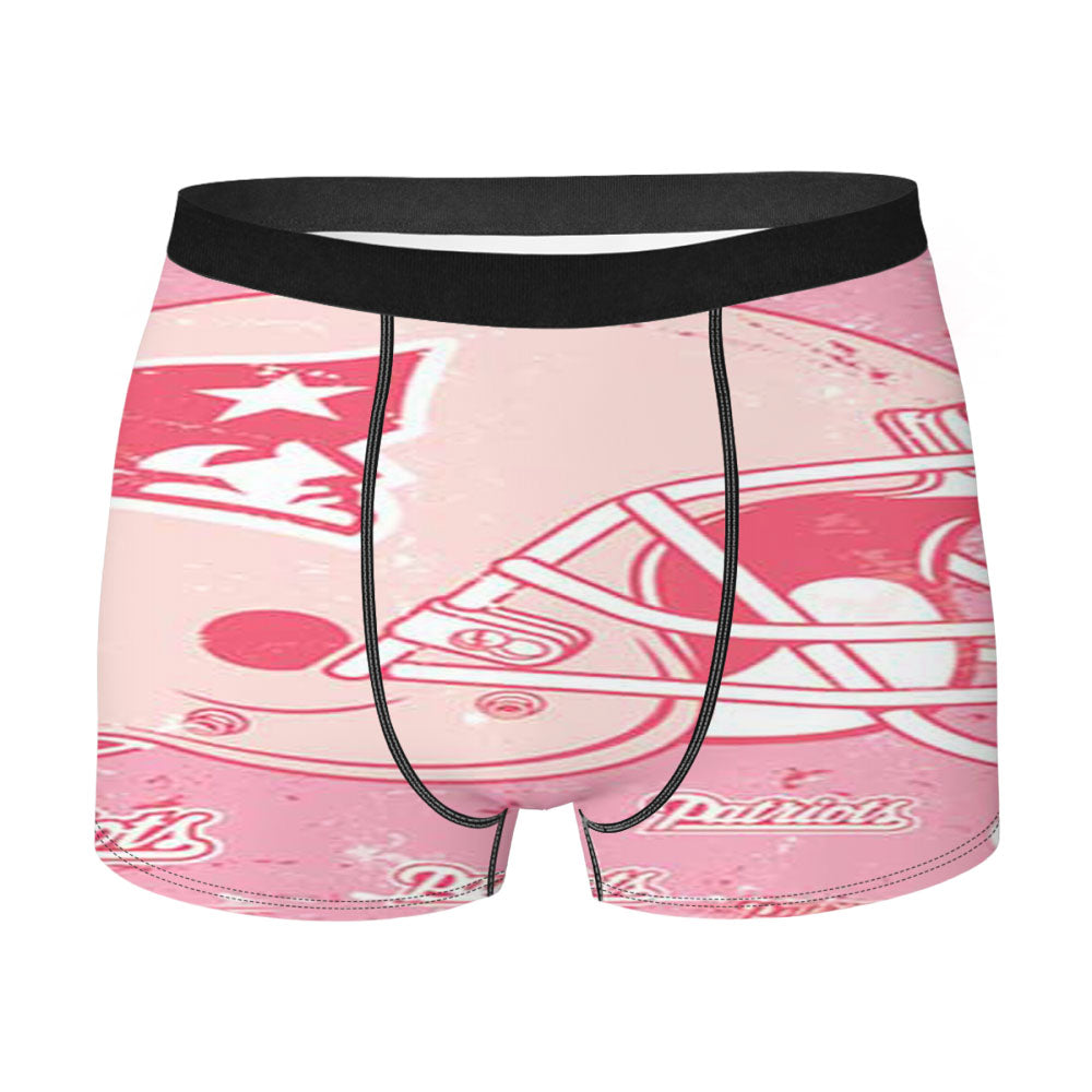New England Patriots Pink Tall Men'S Boxer Briefs