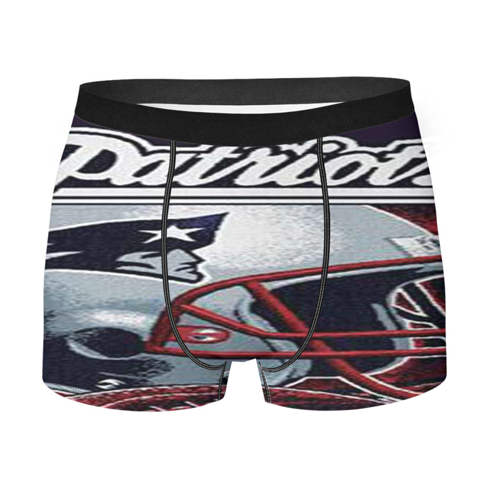 New England Patriots Rough Helmet Men'S Boxer Briefs