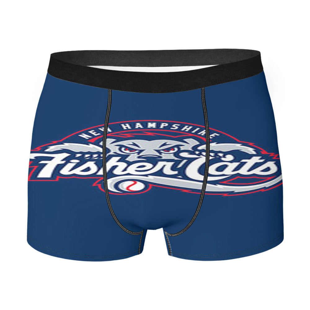 New Hampshire Fisher Cats Baseball Logo Blue Men'S Boxer Briefs