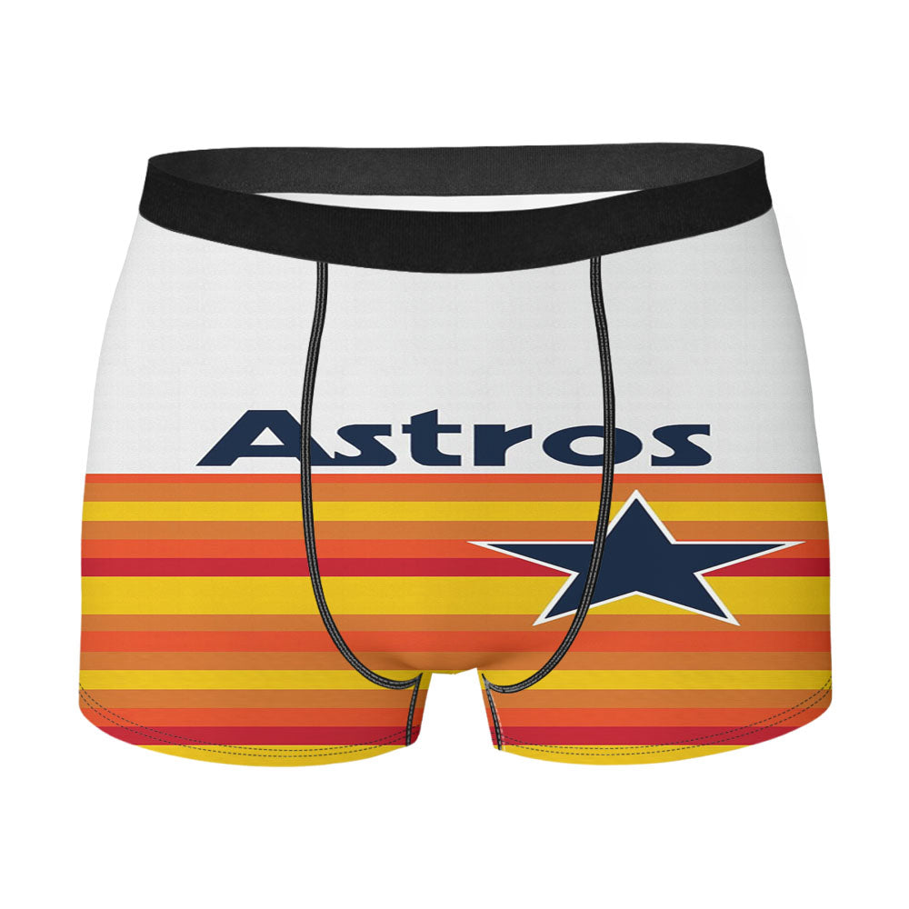 New Houston Astros Mlb Men'S Boxer Briefs