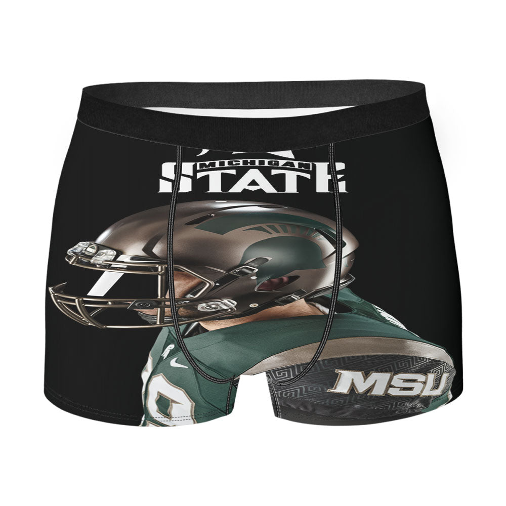 New Michigan State Football Men'S Boxer Briefs