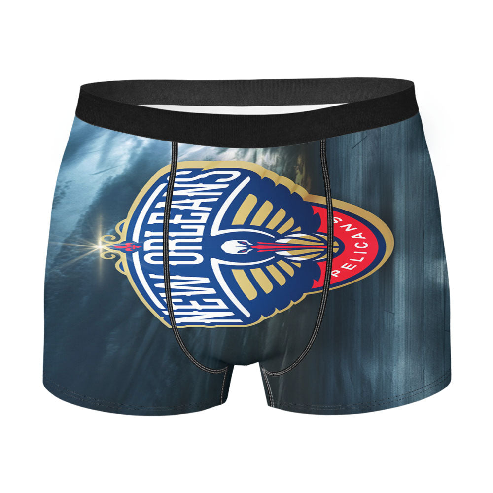 New Orleans Pelicans Basketball Team Wallpaper Men'S Boxer Briefs